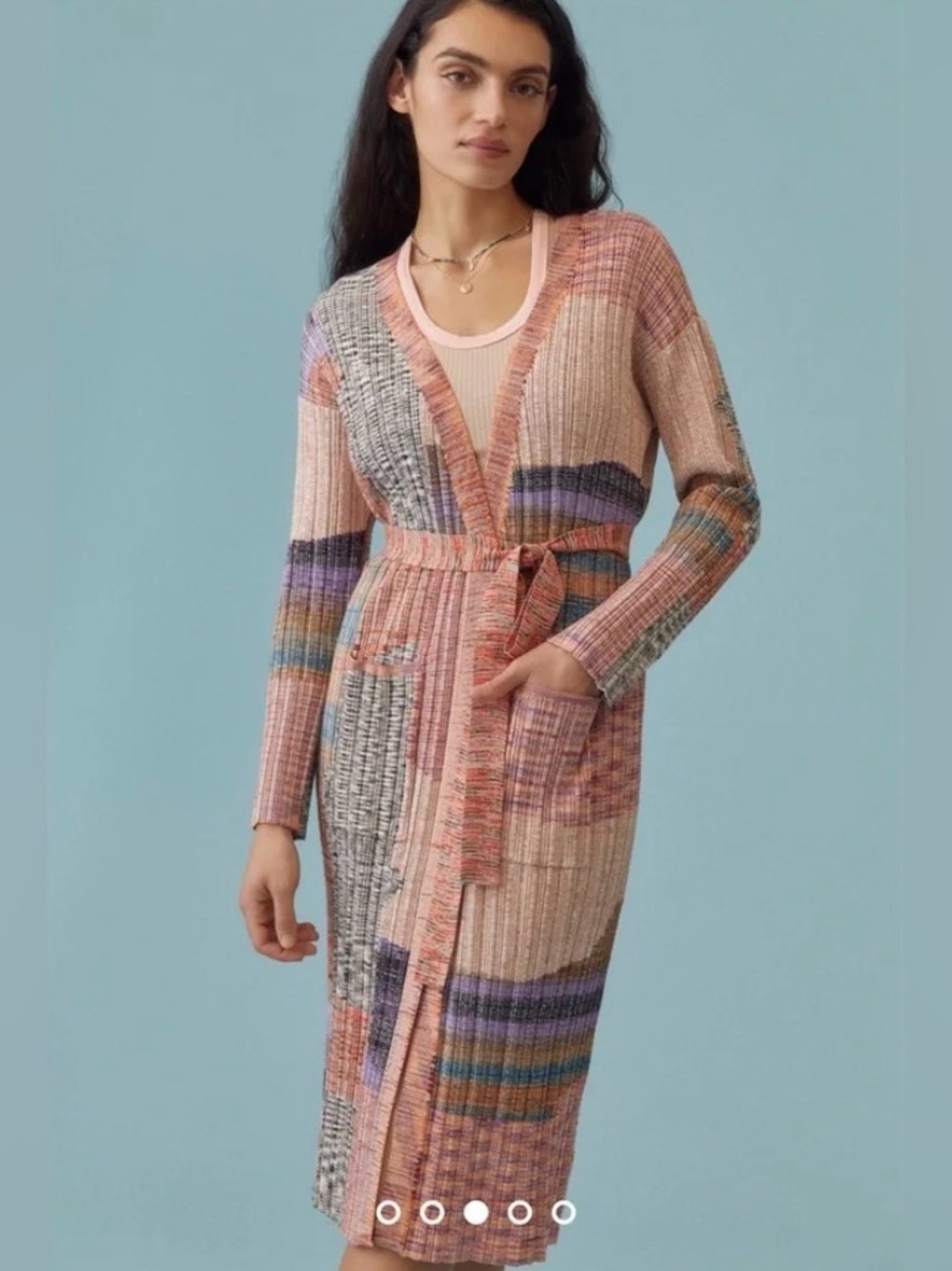 Anthropologie Multicolor Knit Cardigan